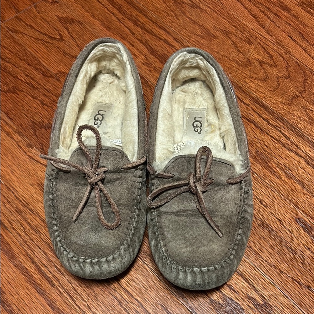 UGG Brown Suede Moccasin Slippers